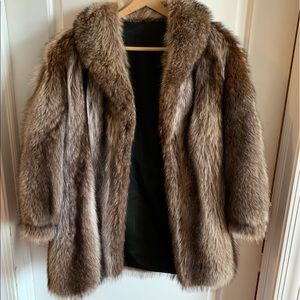 Sexy vintage Raccoon fur coat